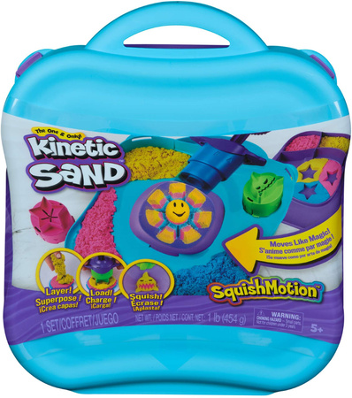 Piasek Kinetyczny plastyczny Kinetic Sand Ruchome formy zestaw Walizka 3 piaski + akcesoria