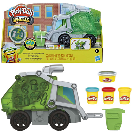 Play Doh Zestaw Ciastolina śmieciarka ciężarówka do recyklingu + akcesoria