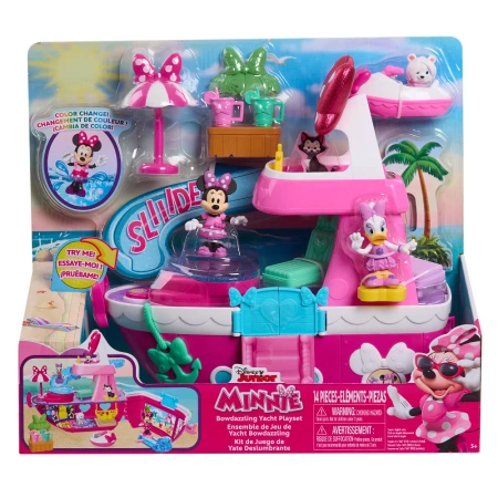 Myszka Minnie Disney Junior Statek Yacht Bowdazzling Yacht Playset 14 elementów