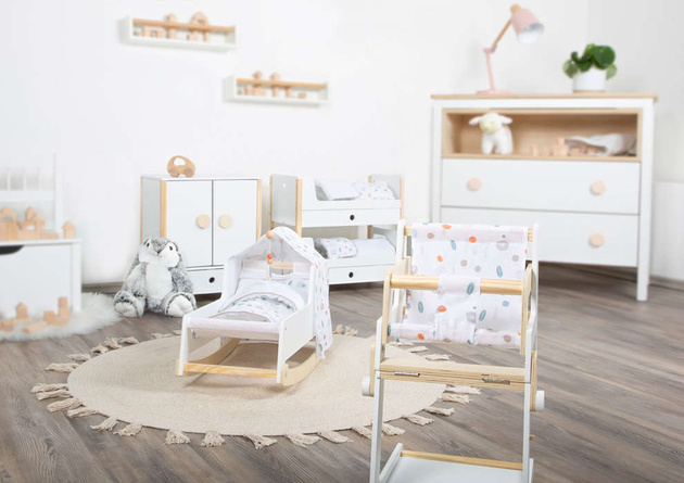 Small Foot 11813 Kołyska dla lalek Drewniana