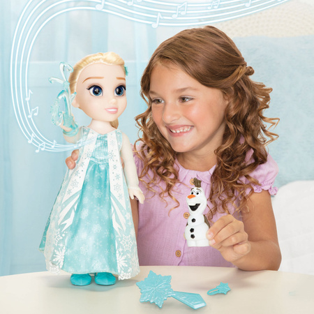 Lalka Disney Princess Śpiewająca Księżniczka Elsa Kraina Lodu Frozen lalka 35 cm "Let it go"