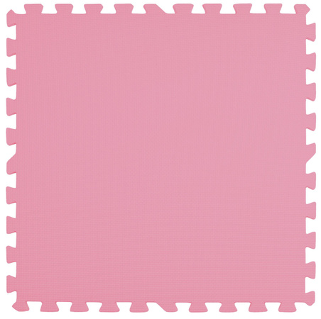 Mata piankowa podłogowa Humbi 180x120 Duże puzzle piankowe wodoodporne bezpieczne 6 szt. żółty, błękitny, różowy