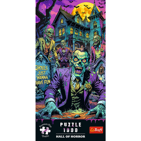 Trefl Puzzle 1000 elementów Hall of Horror Układanka Zombie