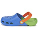 Crocs Kids Electro Sea Blue Lime Niebieskie-zielone klapki dla dzieci 