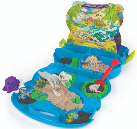 Piasek Kinetyczny Wykopalisko Dinozaurów T-rex Ze Szkieletem + Akcesoria Kinetic Sand