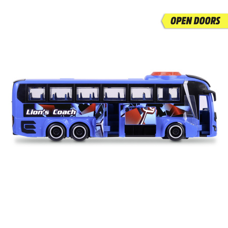 Niebieski Autobus Miejski Man Lion's City otwierane drzwi