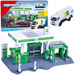 Zestaw Stacja Paliw BP Petrol Station + Metalowa Cysterna Biały Iveco
