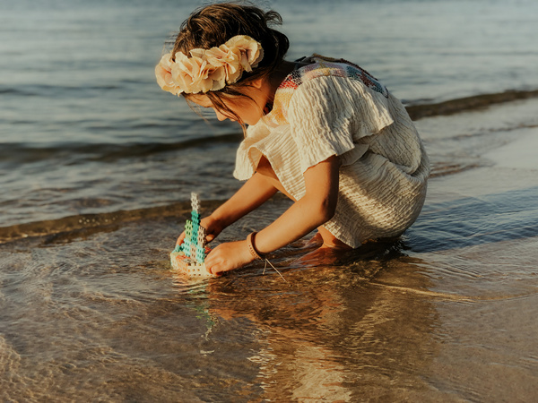 Klocki konstrukcyjne Mini Waffle zestaw w pastelowych kolorach 300 elementów Marioinex