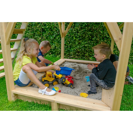 Drewniany domek ogrodowy dla dzieci Loft 500 - szary