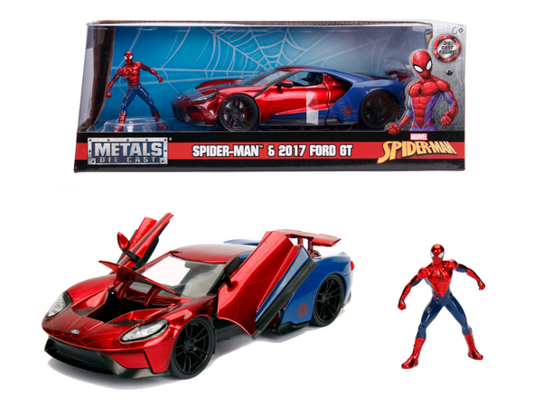 Jada Marvel Spiderman Ford GT z figurką samochód pojazd