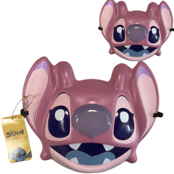 Disney Stitch maska Angel różowa z gumką