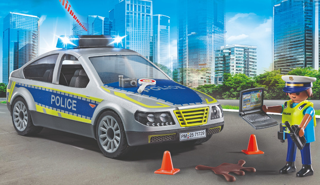 Playmobil Action Heroes Radiowóz policyjny z syreną i światłami 24 elementy