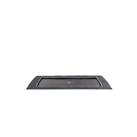 Trampolina ogrodowa naziemna duża Dynamic 244x427 cm czarna