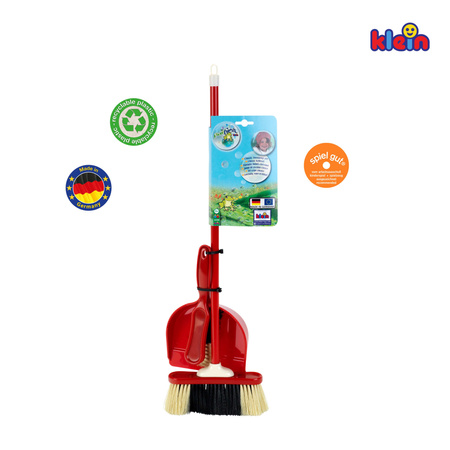 Zestaw Do Sprzątania Miotła Zmiotka Szufelka Dla Dzieci 60 Cm Klein
