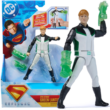 DC Comics Epic Strike mała figurka Green Lantern ruchoma lalka Zielona Latarnia 15 cm + akcesoria