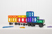 CONNETIX Rainbow Transport Pack Kreatywne klocki magnetyczne 50 elementów