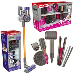Dyson Zestaw do stylizacji włosów z suszarką i prostownicą 6 el.+Zabawkowy bezprzewodowy odkurzacz 