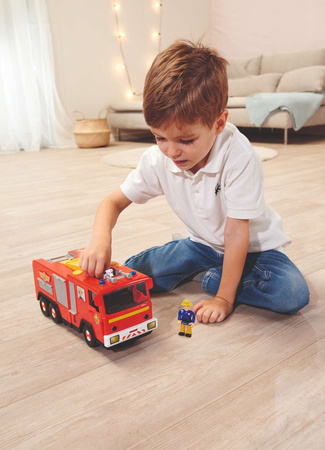 Strażak Sam Wóz strażacki Jupiter z drabiną + 2 figurki św/dź