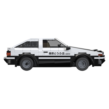 Klocki Konstrukcyjne CaDA Białe Zdalnie Sterowany auto Toyota Trueno AE86 Samochód miejski Initial-D 325 elementów RC Dual Mode C51086W