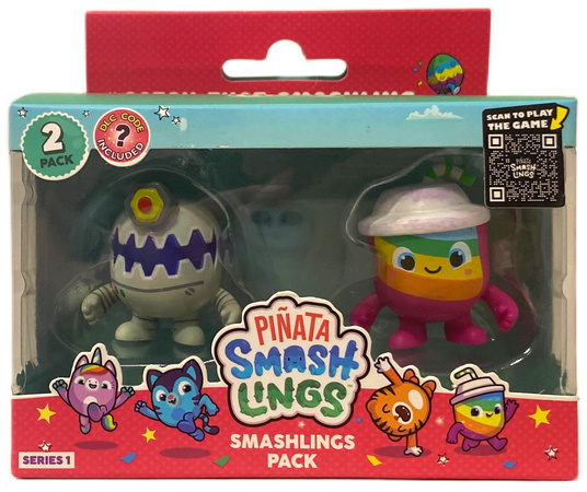 Zestaw Pinata SmashLings 2 losowe figurki stworki Smashlings Pack