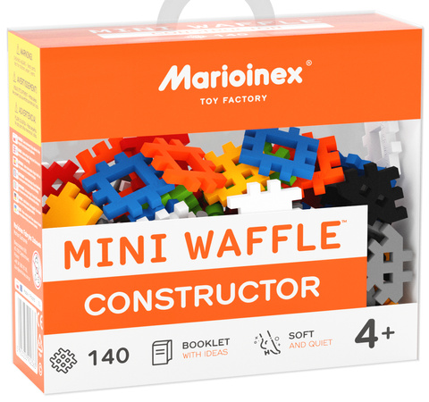 Klocki konstrukcyjne Mini Waffle Konstruktor 140 elementów Marioinex