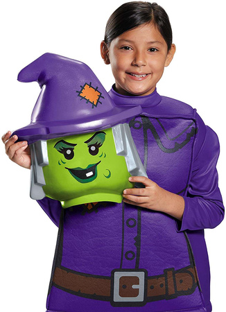 Strój karnawałowy Lego dla dziewczynki Wiedźma kostium przebranie 124-135 cm (7-8 lat)