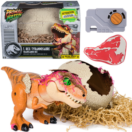 Dino Interaktywny T-Rex Wylęgający Się Z Jajka Jurassic World Primal Hatch