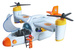 Strażak Sam Duży Samolot ratunkowy interaktywny pojazd figurka + akcesoria Światło Dźwięk