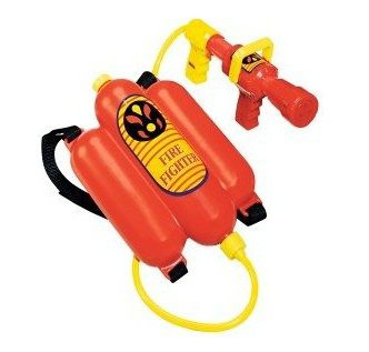 Zestaw strażaka gaśnica plecakowa na wodę + lizak strażacki sygnalizacyjny dla dzieci Klein