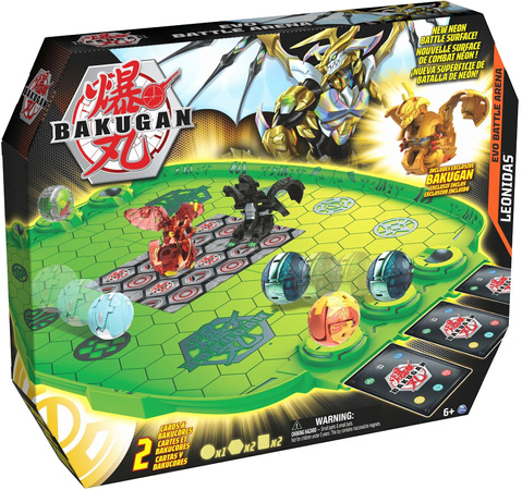 Bakugan Battle Arena Walk Evo + figurka Leonidas i karty