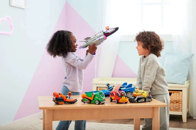 OUTLET Psi Patrol Pojazd Radiowóz Transformujący Kosmiczny Figurka Chase Deluxe 2w1 Wielki Film USZKODZONE OPAKOWANIE