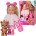 Lalka Evi Love Zestaw Teddy Minilalka z Plecakiem i Miś