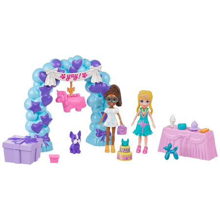 Polly Pocket Mały Zestaw Urodzinowa Impreza Polly Pocket 38 elementów