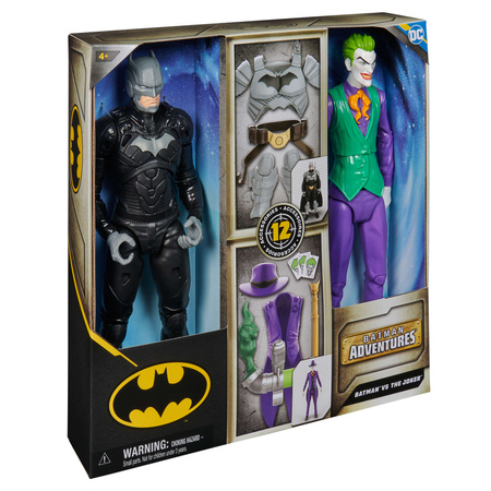 Duży Zestaw 2w1 DC Comics Batman vs Joker figurki 30 cm + akcesoria