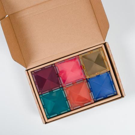 CONNETIX Pastel Square Pack Kreatywne klocki magnetyczne 40 elementów