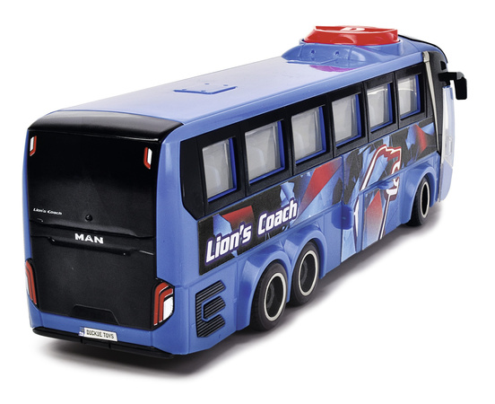 Niebieski Autobus Miejski Man Lion's City otwierane drzwi