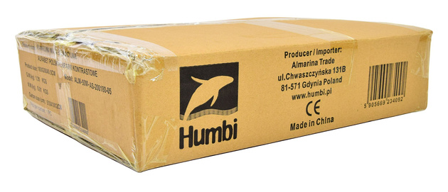 Humbi Piankowa dwustronna mata edukacyjna Szachownica 3w1 Polski Alfabet Cyfry Obrazki Kontrastowe czarno-biała 180 x 200 x 0,5 cm