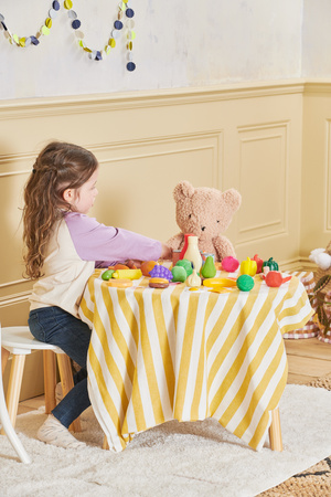 Plastikowe Warzywa Owoce Zakupy Spożywcze Do Kuchni Duży Zestaw Zabawa W Sklep 44 El. Casdon