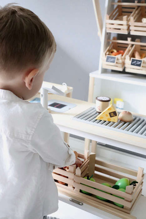 Small Foot Stoisko sklepowe dla dzieci Fresh,Kuchnia, Kawiarnia, Stragan,Stoisko z przekąskami, Kiosk