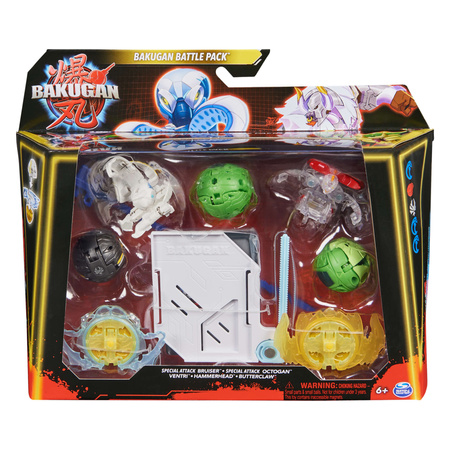 Zestaw Bakugan Battle Pack Gra strategiczna + Figurki Special Attack Bruiser Special Attack Octogan
