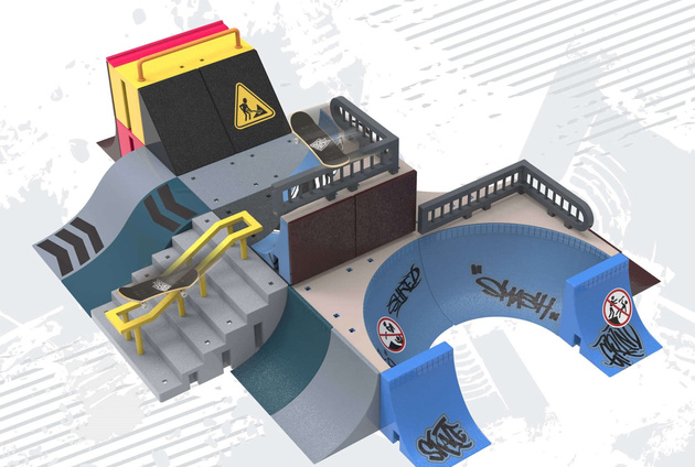 Tech Deck Fingerboard Speedway Hop Zestaw Rampa + Deskorolka