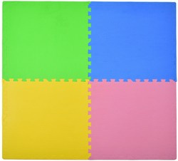 Humbi Puzzle piankowe Mata piankowa kolorowa 62 x 62 x 1 cm 4 szt.