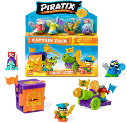 Piratix Adventure World Golden Treasure zestaw kapitanów 4 figurki+ akcesoria