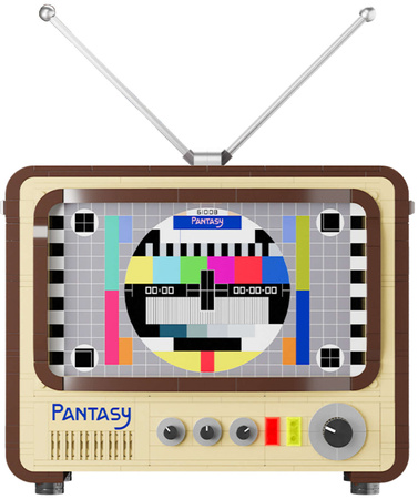 Klocki konstrukcyjne Pantasy Retro Telewizor 1960s 986 elementów