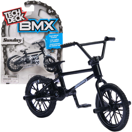 Rower Bmx Cult Czarny Fingerbike Mini Zestaw Na Palce Metalowy + Naklejki Tech Deck