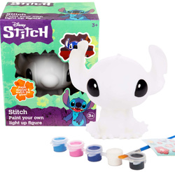 OUTLET Stitch Disney Lampka Figurka Ceramiczna Do Malowania + Farby PO ZWROCIE