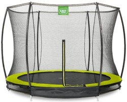 Trampolina ogrodowa z siatką zabezpieczającą Sillhouette 305 cm zielona