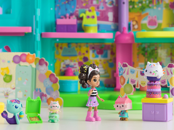 Koci Domek Gabi duży Zestaw 5 figurek Urodziny Łakotka + akcesoria