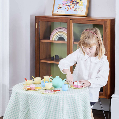 OUTLET Zestaw Serwis do herbaty kawowy filiżanki ciastka dla dzieci 36 elementów USZKODZONE OPAKOWANIE