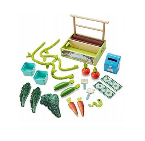 Supermarket Sklep Stragan Dla Dzieci Drewniany Kasa Owoce + Akcesoria Fisher-Price